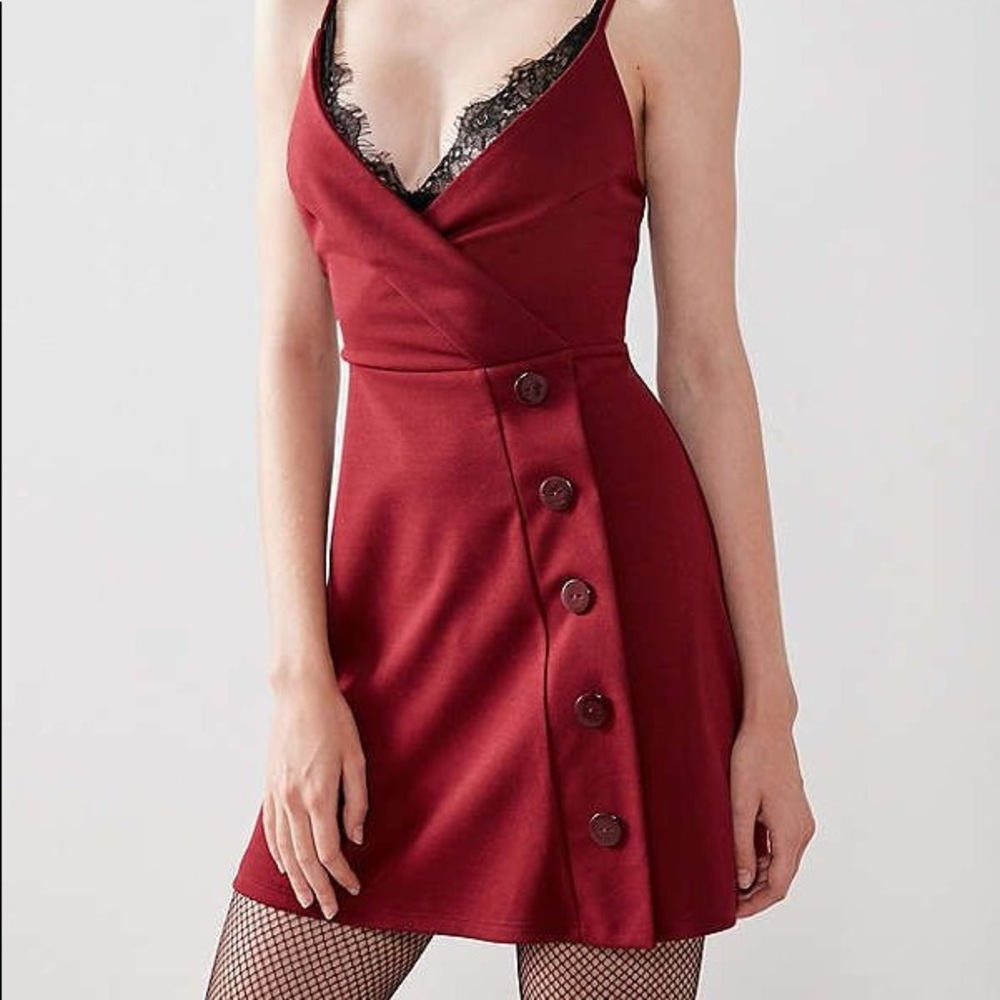 NWOT Silence and Noise Button-Down Mini Dress